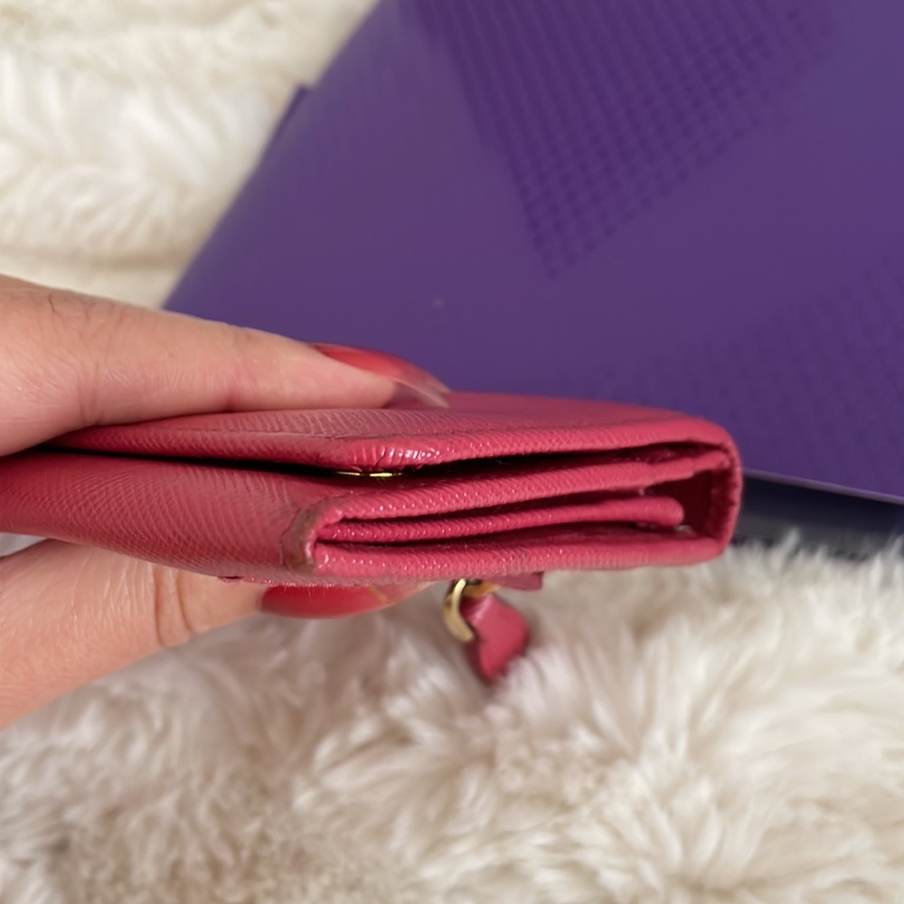 💕 AUTHENTIC PRADA rose pink gold large wallet - Picture 15 of 15